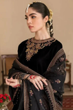 Boraque - Winter 3PC Velvet Embroidered Suit - SS0167