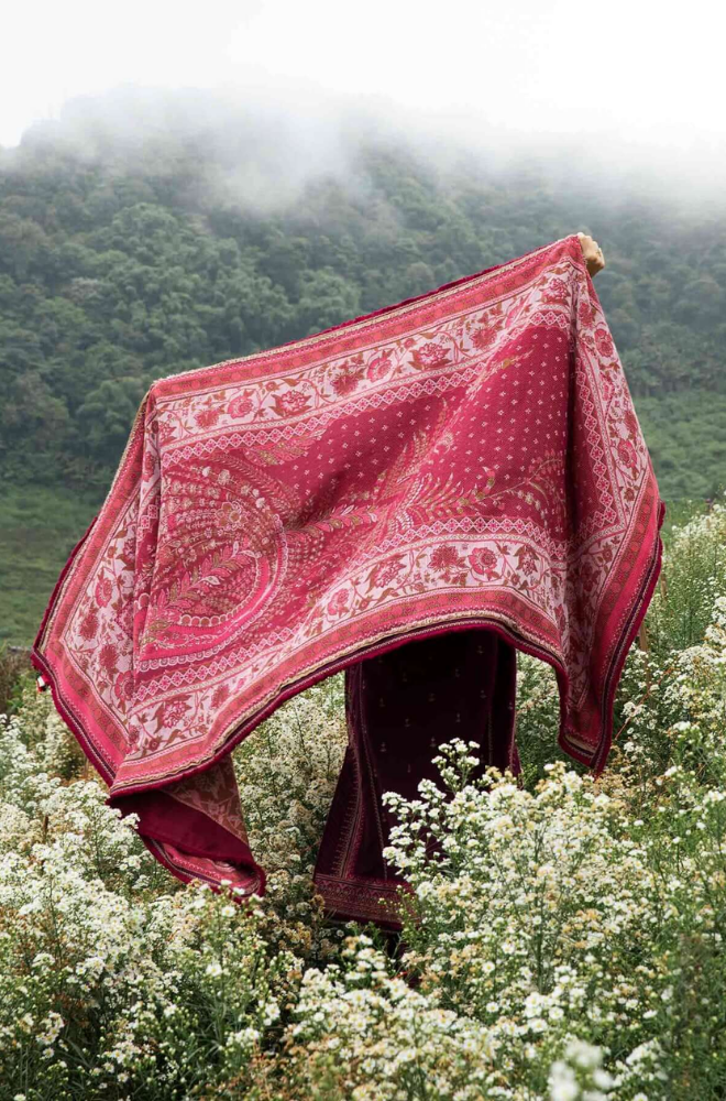 Zarashahjhan - Winter 3PC Dhanak Embroidered Suit - SS0509