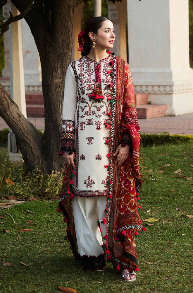 Summer 3PC Lawn Embroidered Suit - SS0673