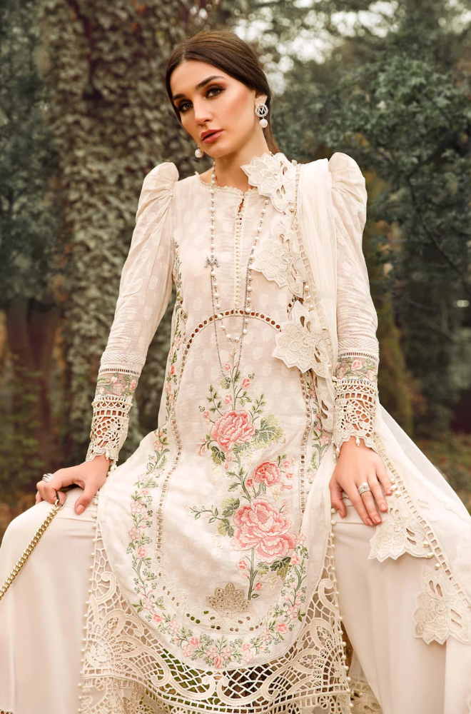 MariaB - 3 Piece - Lawn Embroidered Suit - SN0018