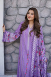 Aneelas - 3PC Dhanak Embroidered Shirt With Monar Printed Dupatta and Trouser - SS01045