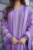 Aneelas - 3PC Dhanak Embroidered Shirt With Monar Printed Dupatta and Trouser - SS01045