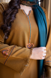 Asling - Winter 3PC Dhanak Embroidered Suit - SS0410