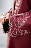 Izel Apparel - 3PC Dhanak Embroidered Shirt With Wool Printed Dupatta and Trouser - SS01047