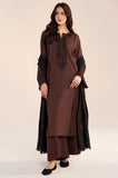 Lazuli - 3PC Dhanak Embroidered Shirt With Wool Embroidered Dupatta and Trouser - SS01048