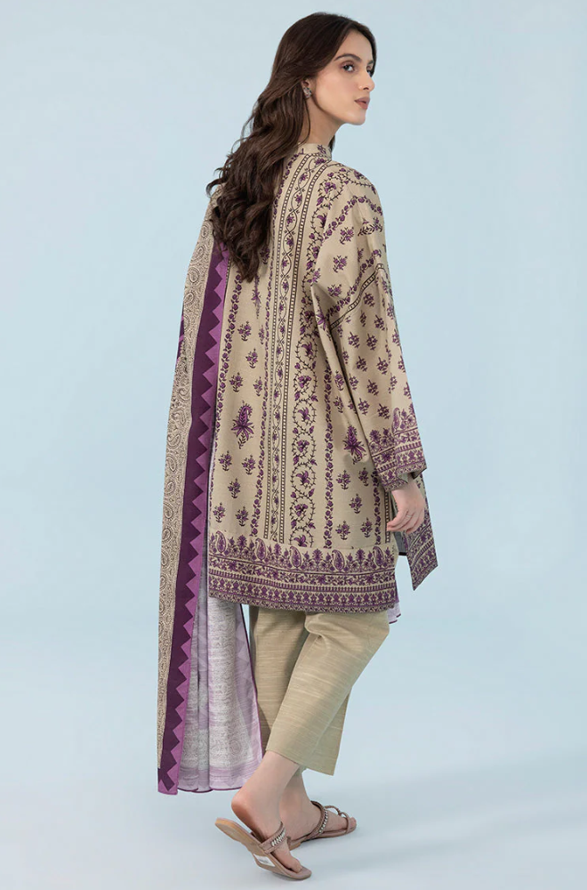 Sapphire - Winter 3PC Khaddar Digital Printed Dress - SS0447