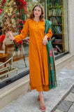 Shahijora - 3PC Lawn Shirt With Slub Net Dupatta and Trouser - SS01143