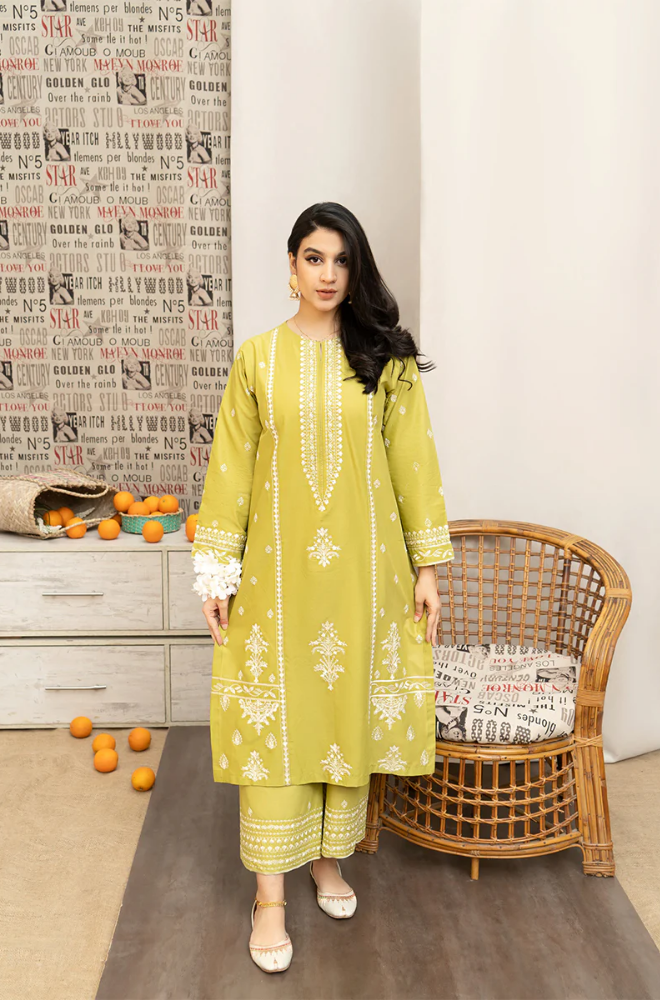 3 Piece - Lawn Embroidered Suit - SU0023