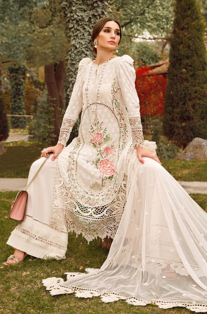 MariaB - 3 Piece - Lawn Embroidered Suit - SN0018