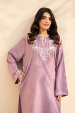 3PC Dhanak Embroidered Shirt With Wool Embroidered Dupatta and Trouser - SS01049