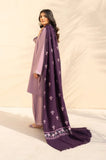 3PC Dhanak Embroidered Shirt With Wool Embroidered Dupatta and Trouser - SS01049
