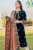 Kayseria - Winter 3PC Velvet Embroidered Suit - SS0527