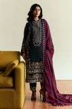 Zarashahjhan - Winter 3PC Dhanak Embroidered Suit - SS0507