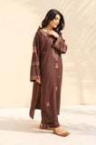 3PC Dhanak Embroidered Shirt With Wool Printed Dupatta and Trouser - SS01050