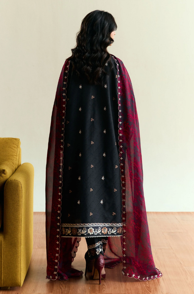 Zarashahjhan - Winter 3PC Dhanak Embroidered Suit - SS0507