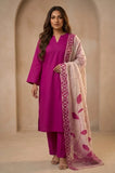 Shahijora - 3PC Lawn Shirt With Slub Net Printed Dupatta and Trouser - SS01144
