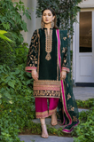 Boraque -Winter 3PC Velvet Embroidered Suit - SS0557