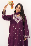 Dyot - Winter 3PC Dhanak Embroidered Suit - SS0424