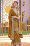 ANEELAS - 3PC Lawn Embroidered Shirt With Chiffon Embroidered Dupatta and Trouser - SS0830