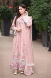 LIBAAS - 3PC Summer Lawn Embroidered Shirt with Chiffon Embroidered Dupatta and Trouser - SS0784