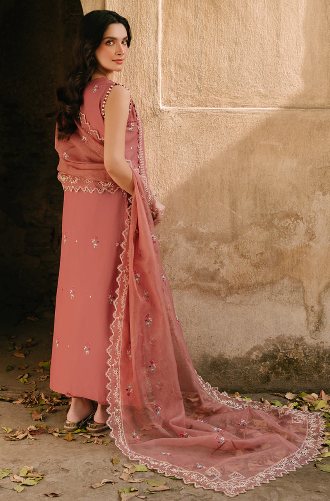 Fiona Dilara - 3PCDhanak ChickenKari Embroidered Suit - SS0474