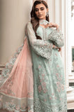 Maria.B - 3PC Organza Embroidered Shirt with Organza Embroidered Dupatta and Trouser - SS0028