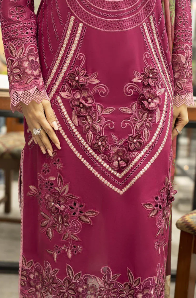 Mushq- 3 Piece - Lawn Embroidered Suit - SN0010