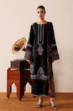 Azzal - 3PC Dhanak Embroidered Shirt With Chiffon Printed Dupatta and Trouser - SS01052