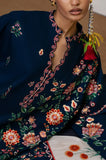 Jugnu By Hussain Rehar - 3PC Dhanak Embroidered Shirt With Chiffon Printed Dupatta and Trouser - SS01053
