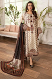 3PC Dhanak Embroidered Shirt With Chiffon Printed Dupatta and Trouser - SS01043
