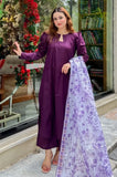 Shahijora - 3PC Lawn Shirt With Slub Net Printed Dupatta and Trouser - SS01145