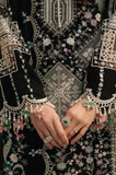 BIN ILYAS - 3PC Lawn Chikankari Embroidered Shirt with Chiffon Embroidered Dupatta and Trouser - SS0652