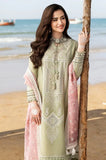 3 Piece - 3PC Lawn Chikankari Embroidered Shirt with Organza Printed Dupatta and Trousert - SRZ0040