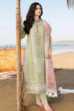 3 Piece - 3PC Lawn Chikankari Embroidered Shirt with Organza Printed Dupatta and Trousert - SRZ0040