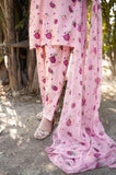 Aneelas - 3PC Lawn Printed Shirt with Lawn Printed Dupatta and Trouser - SS0846