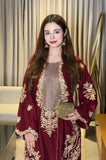 Ethnic - 2PC Silk Embroidered Shirt and Trouser - SS01075
