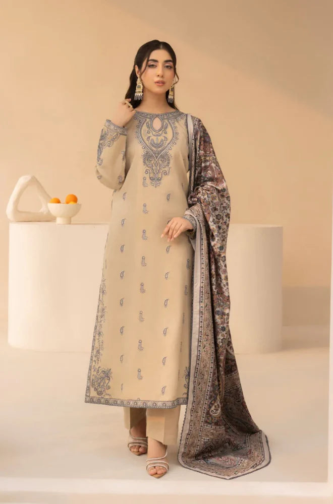 Mohagni - 3PC Lawn Embroidered Suit - SB0158