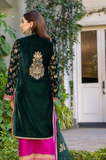 Boraque -Winter 3PC Velvet Embroidered Suit - SS0557