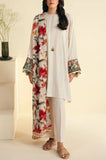 Cross Stitch - 3PC Dhanak Embroidered Shirt With Wool Printed Dupatta and Trouser - SS01085