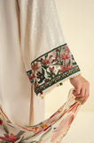 Cross Stitch - 3PC Dhanak Embroidered Shirt With Wool Printed Dupatta and Trouser - SS01085