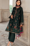 Jazmin 3PC Dhanak Embroidered Shirt With Wool Printed Dupatta and Trouser - SS01083