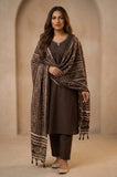 Shahijora - 3PC Lawn Shirt With Slub Net Printed Dupatta and Trouser - SS01146