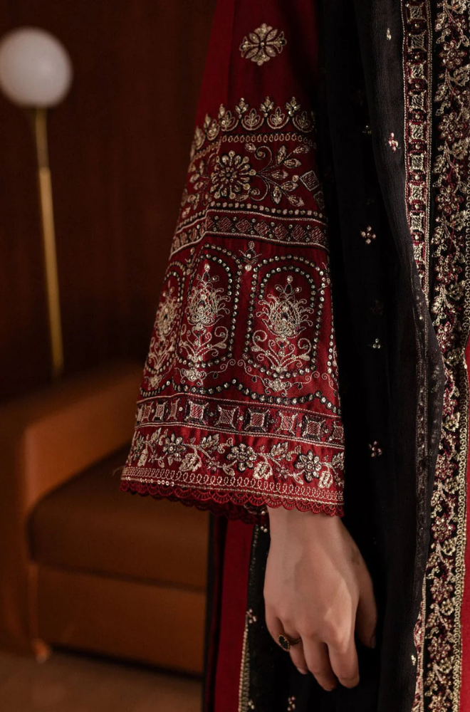 Zara Shahjahan - Winter 3PC Dhanak Embroidered Suit - SS0454