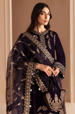 JAZMIN - Winter 3PC Velvet Embroidered Suit - SS0528