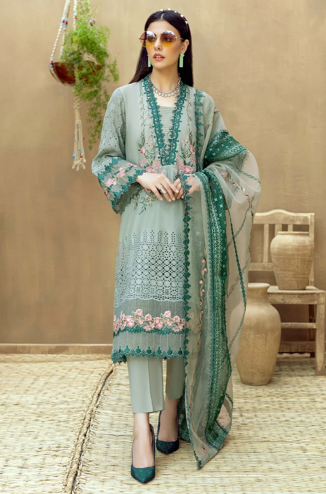 Sobia Nazir -3 Piece - Lawn Embroidered Suit - SN0003