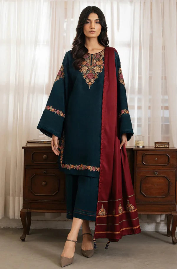 3 Piece - Lawn Embroidered Dress - SU0090