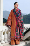 Hussain Rehar - 3PC Embroidered Shirt With Dhanak Embroidered Dupatta and Trouser - SS01077