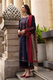 Charizma - 3PC Unstitched Dhanak Embroidered Shirt with Dhanak Embroidered Shawl and Embroidered Trouser - SS01159