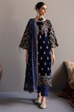 JAZMIN - Winter 3PC Velvet Embroidered Suit - SS0529