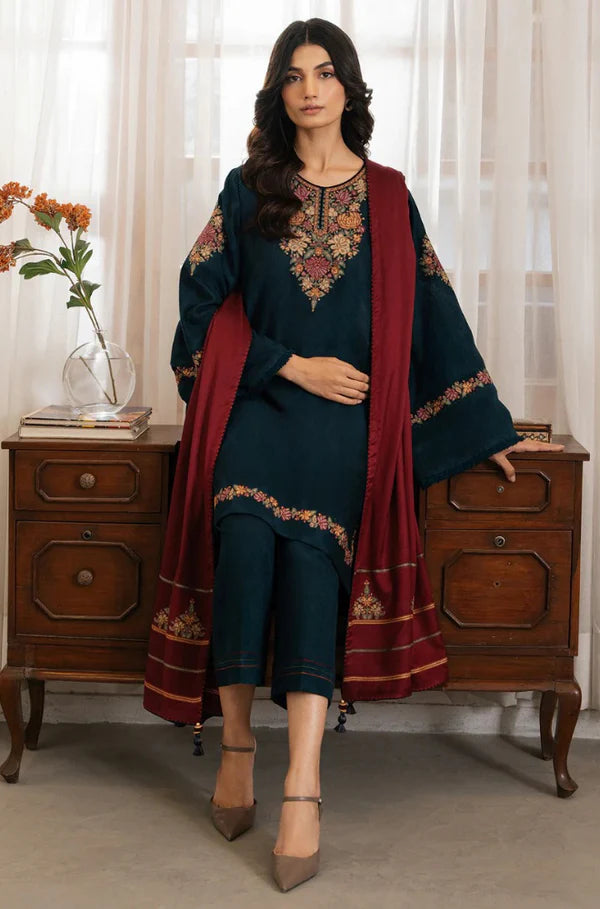 3 Piece - Lawn Embroidered Dress - SU0090